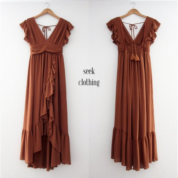 Free People Dresses & Skirts - Free People XS Endless Summer Ruffle Maxi Dress
